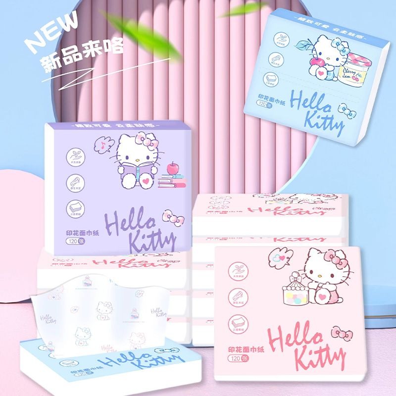 Travel Accessories Wholesale - Nuovi Fazzoletti Hello Kitty in Confezione