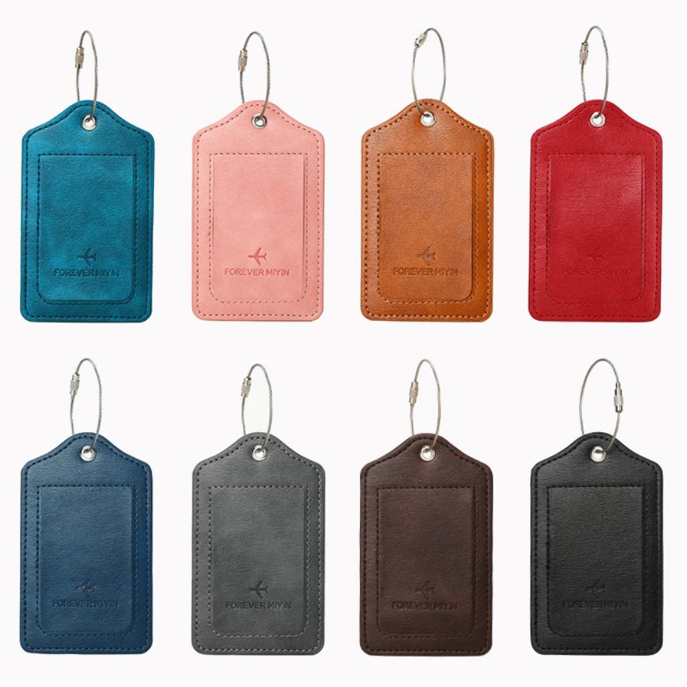 Luggage Tag Leather - Etichette per Bagagli in Pelle con