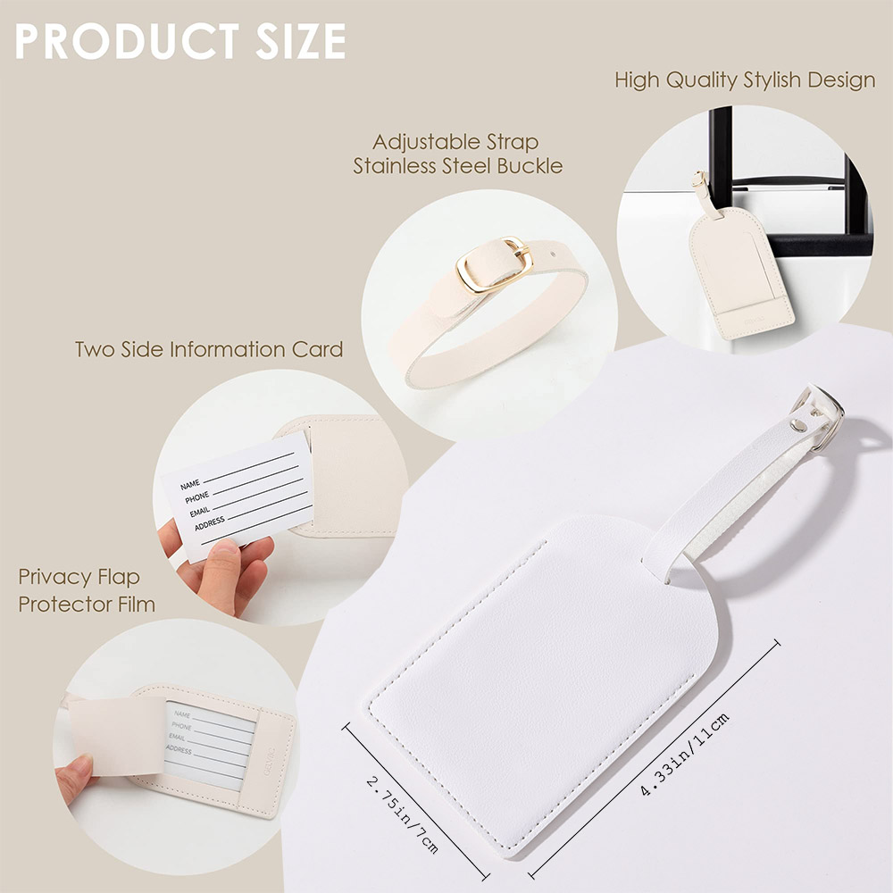 Bagagli in pelle PU personaliz - Luggage Tag Leather recensione e prezzo