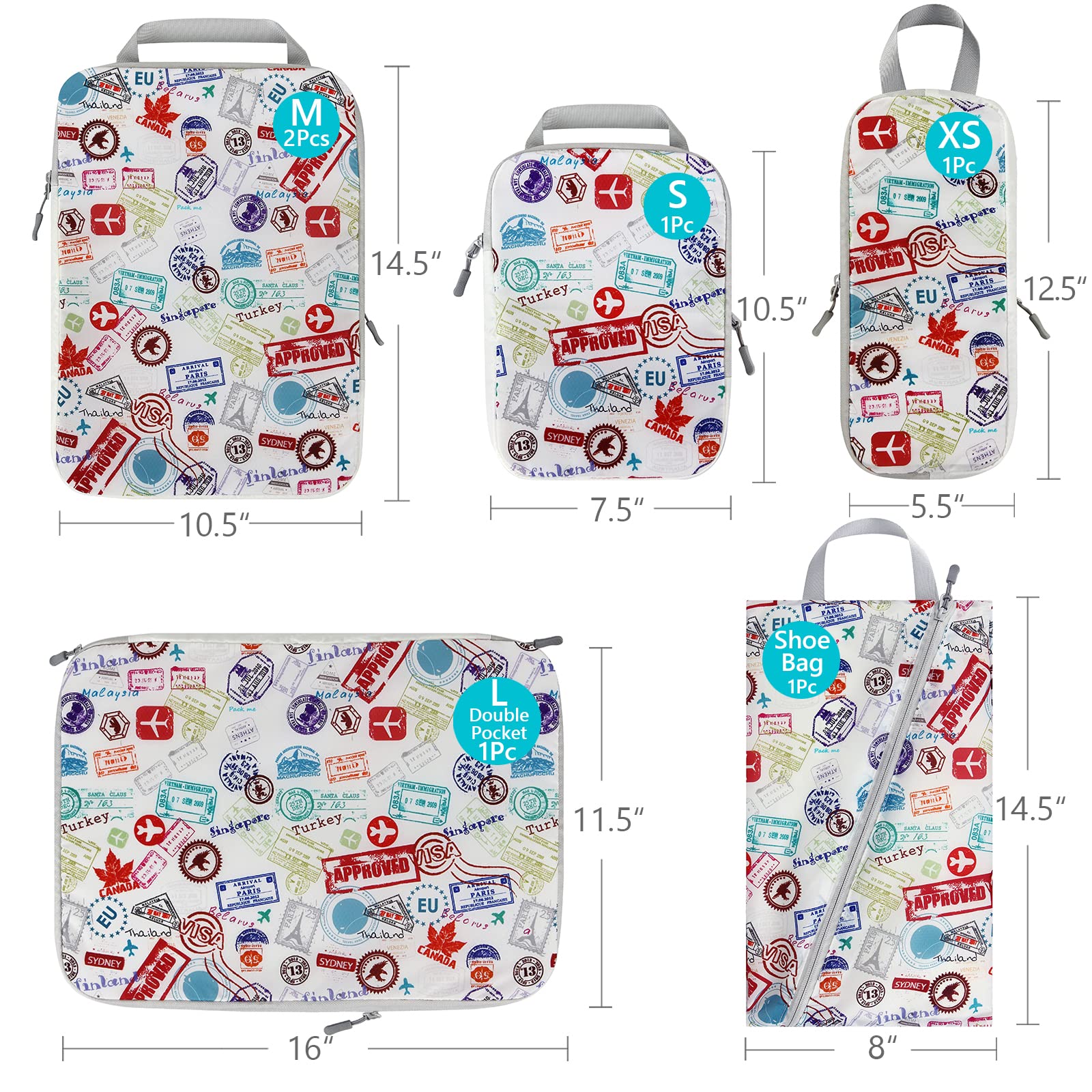 4/6 pezzi cubi da viaggio per  - Travel Accessories Packing Cubes recensione e prezzo