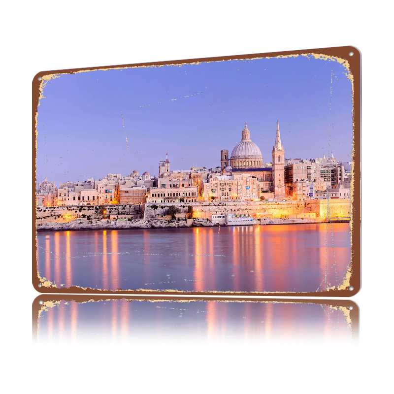 Poster in Metallo 3D con Textu - Travel Accessories Malta recensione e prezzo