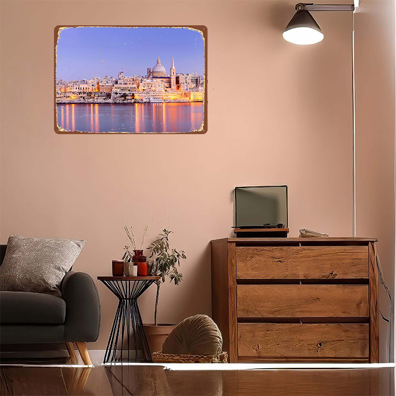 Poster in Metallo 3D con Textu - Travel Accessories Malta recensione e prezzo