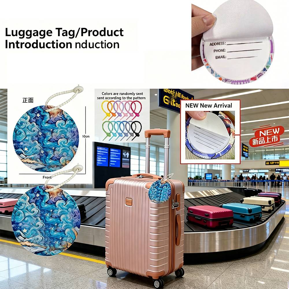 Etichetta per bagagli antifurt - Luggage Tag Leather recensione e prezzo