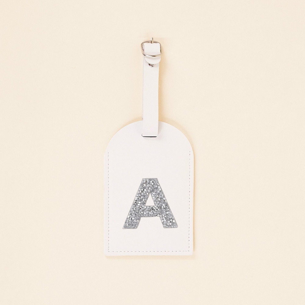 AZ Strass Monogramma Etichetta - Luggage Tag Leather recensione e prezzo