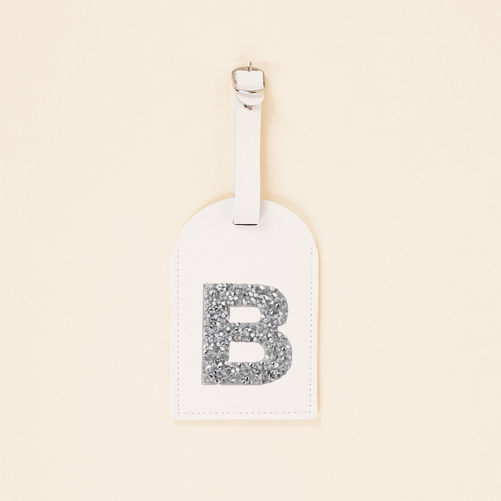 AZ Strass Monogramma Etichetta - Luggage Tag Leather recensione e prezzo