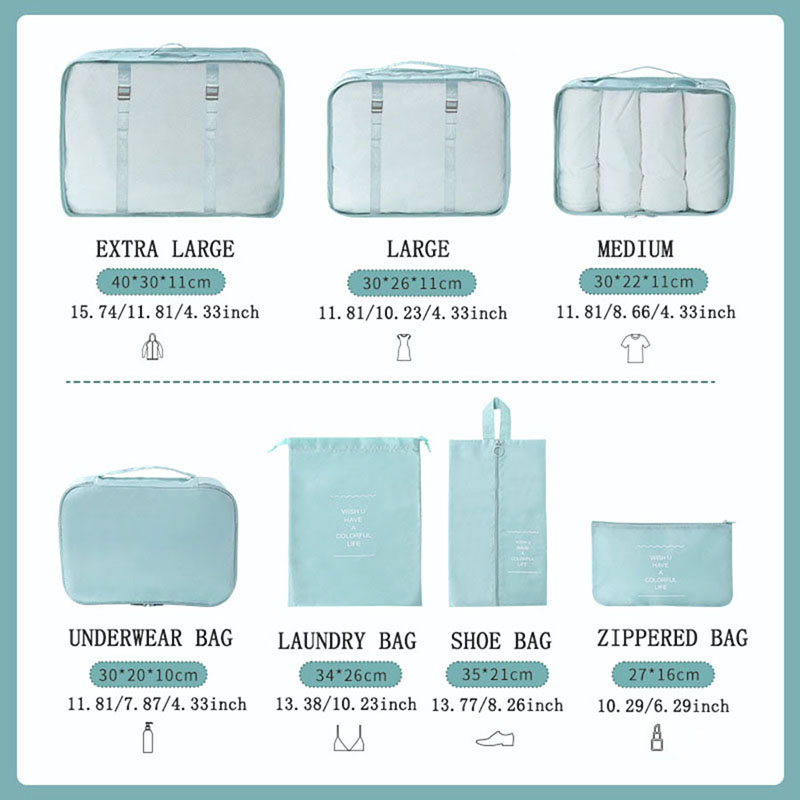 Set di 7 Cubi Organizzatori da - Travel Accessories Packing Cubes recensione e prezzo