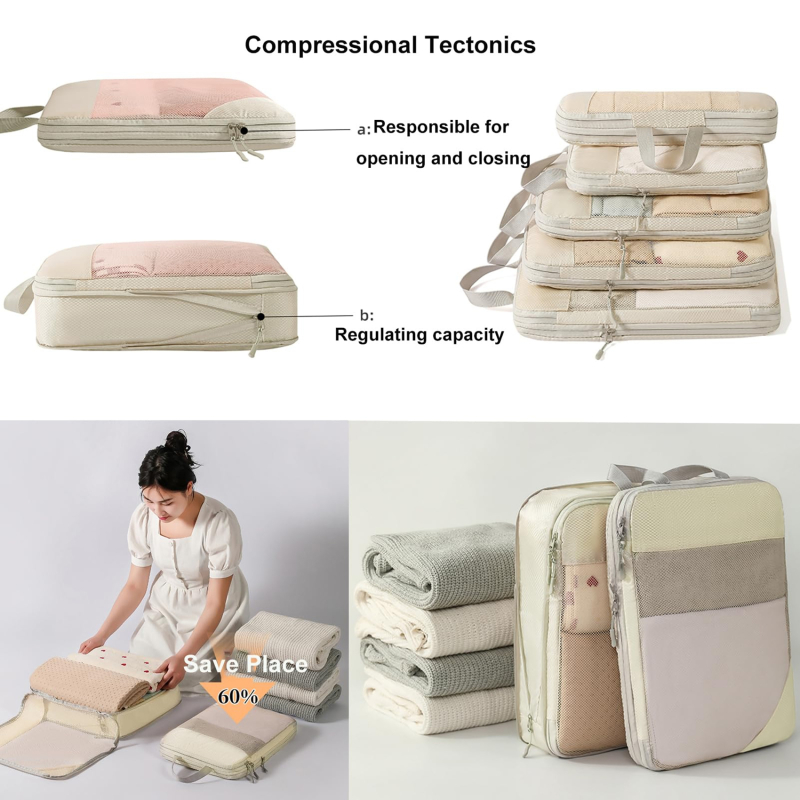 Set di 5 Cubi di Compressione  - Travel Accessories Packing Cubes recensione e prezzo