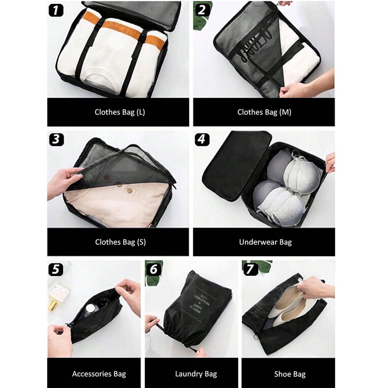 9 pezzi borse organizer da via - Travel Accessories Packing Cubes recensione e prezzo